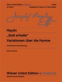 Haydn: Gott erhalte for Piano published by Wiener Urtext